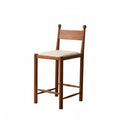 Finials Bar Stool with Upholstered Seat