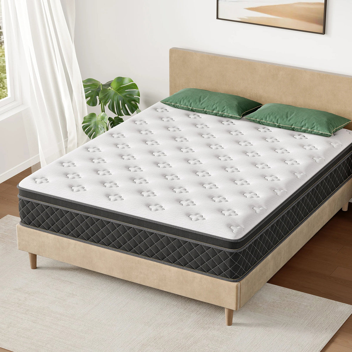 Medium Hybrid Mattress with Memory Foam and Pocket Springs