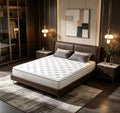 Quilted White Mattress with Textured Side Panels